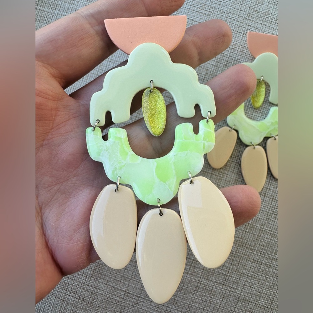 ✨Handmade Polymer Clay Earrings ✨ - Picture 4 of 4